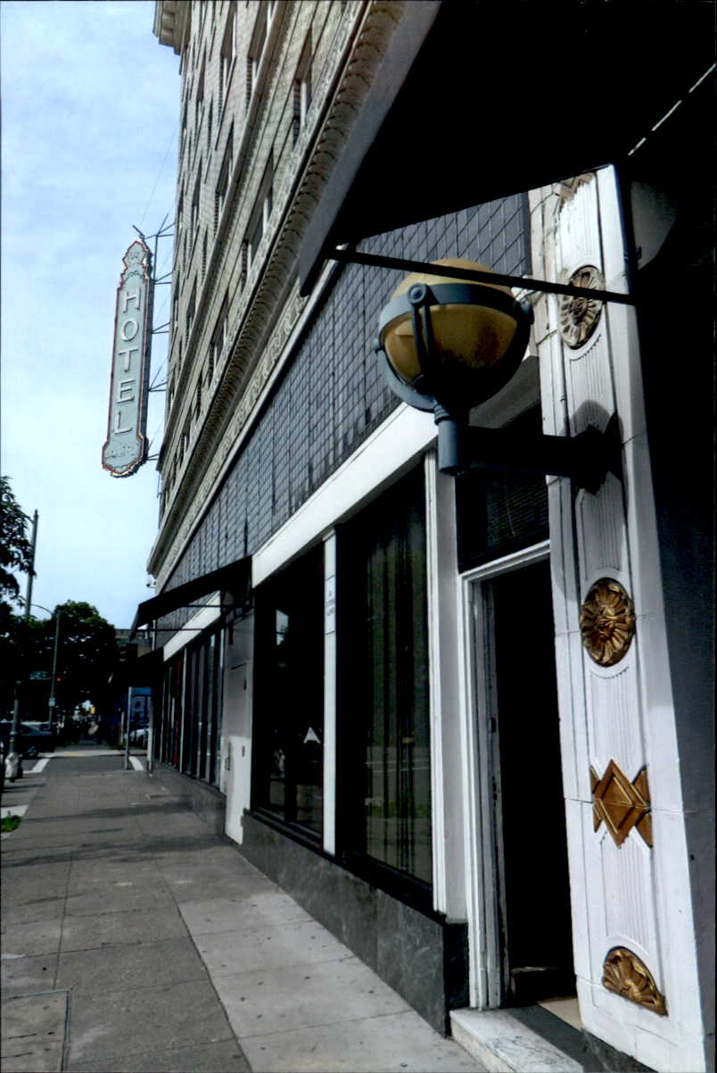 Before Hotel Harrison Entrance from street